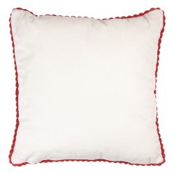Clayre & Eef Dekokissen 40x40 cm Beige Polyester Weihnachten