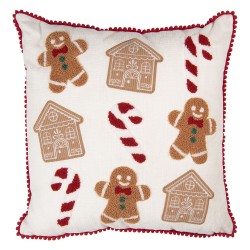 Clayre & Eef Dekokissen 40x40 cm Beige Polyester