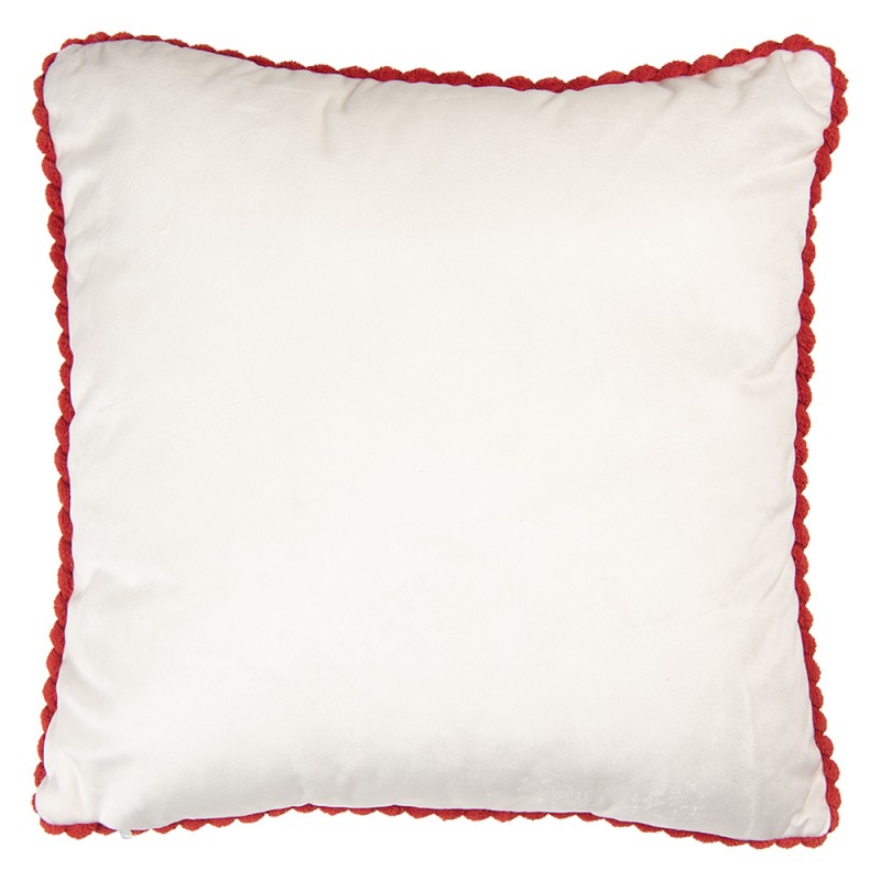 Clayre & Eef Cuscino decorativo 40x40 cm Beige Poliestere