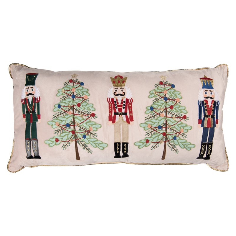 Clayre & Eef Decorative Cushion 76x35x4 cm Beige Polyester