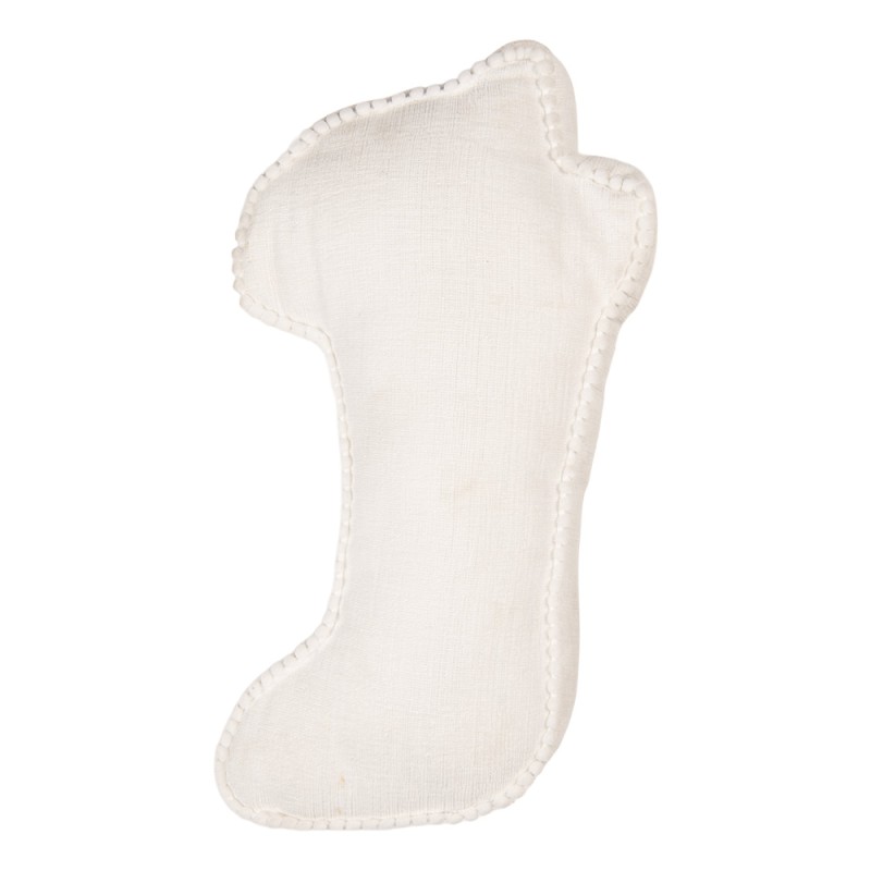 Clayre & Eef Dekokissen Weihnachtsstrumpf 20x40x4 cm Rosa Polyester