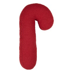 Clayre & Eef Dekokissen Zuckerstange 15x40x4 cm Rot Polyester