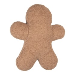 Clayre & Eef Sierkussen Gingerbread man 40x48x4 cm Bruin Polyester