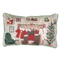 Clayre & Eef Coussin 50x35x4 cm Beige Polyester