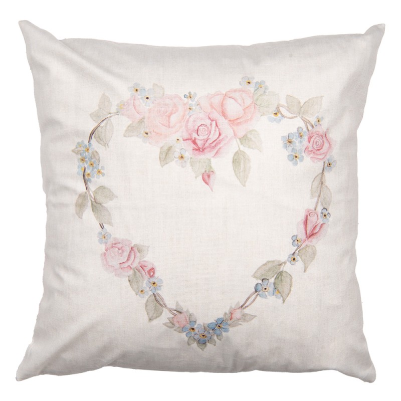 Clayre & Eef Cuscino decorativo Beige Sintetico