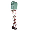 Clayre & Eef Décoration de Noël Image Boîte aux lettres 31x16x96 cm Vert Métal