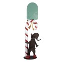 Clayre & Eef Décoration de Noël Image Boîte aux lettres 31x16x96 cm Vert Métal