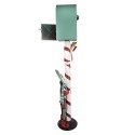 Clayre & Eef Décoration de Noël Image Boîte aux lettres 31x16x96 cm Vert Métal