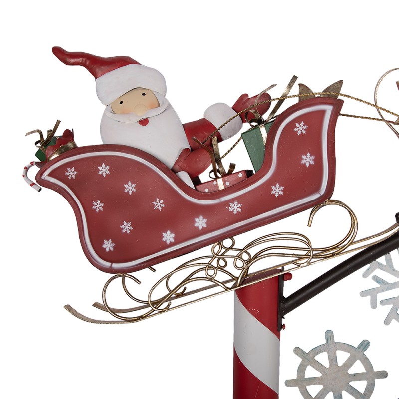 Clayre & Eef Große Weihnachtsbogen 206x54x288 cm Rot Metall