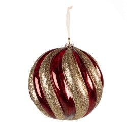 Clayre & Eef Boule de Noël Ø 20x20 cm Rouge Verre