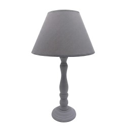 Clayre & Eef Table Lamp Grey Wood