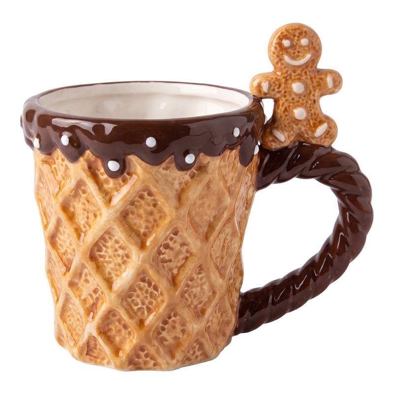 Clayre & Eef Tazza Marrone Ceramica