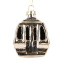 Clayre & Eef Christmas Ornament 6x4x8 cm Gold colored Glass