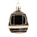 Clayre & Eef Christmas Ornament 6x4x8 cm Gold colored Glass