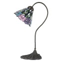 Lumilamp Tiffany Tafellamp Ø 20x51 cm E14/max 1x40W Paars Metaal