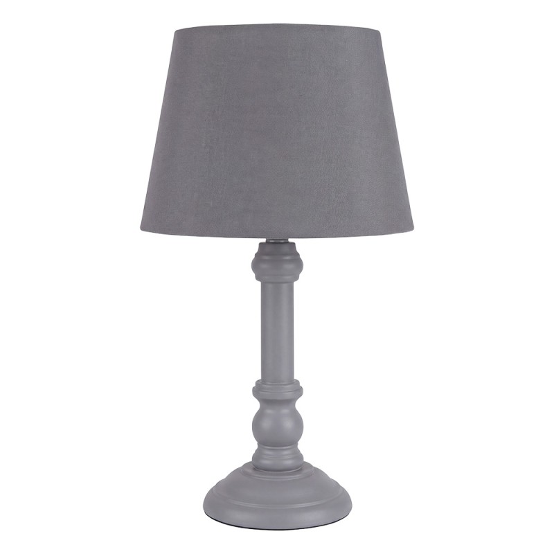 Clayre & Eef Tischlampe Grau Holz