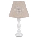 Clayre & Eef Lampe de table Blanc Bois