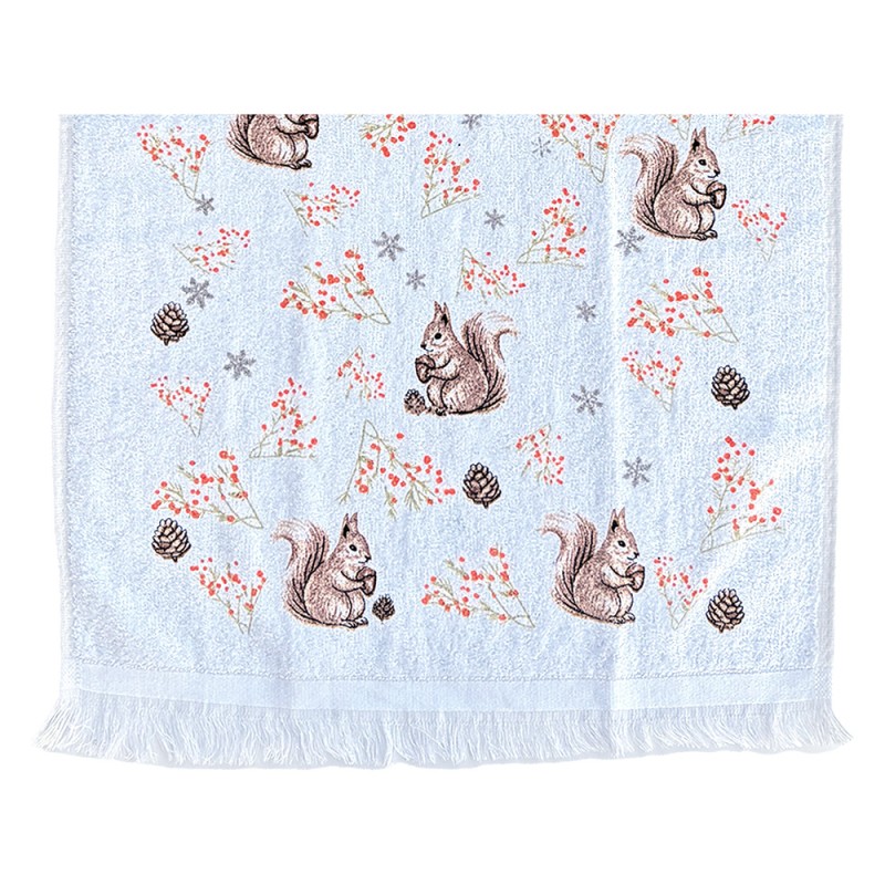 Clayre & Eef Serviette invitée Blanc