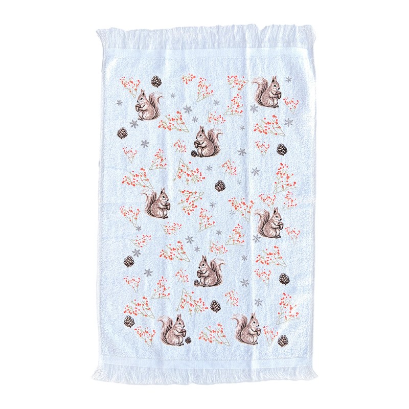 Clayre & Eef Serviette invitée Blanc