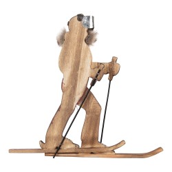 Clayre & Eef Dekorationsfigur 31x3x27 cm Braun Holz