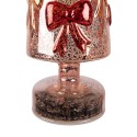 Clayre & Eef Christmas Decoration Figurine Christmas Tree Ø 10x37 cm Red Glass
