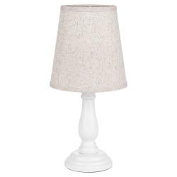 Clayre & Eef Lampada da tavolo Bianco Legno