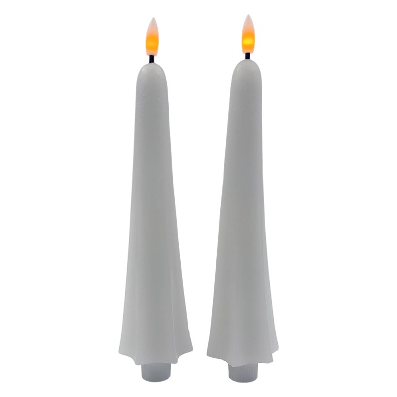 Clayre & Eef Kerzenständer Weiß