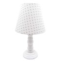 Clayre & Eef Lampada da tavolo Bianco Legno
