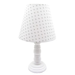Clayre & Eef Lampada da tavolo Bianco Legno