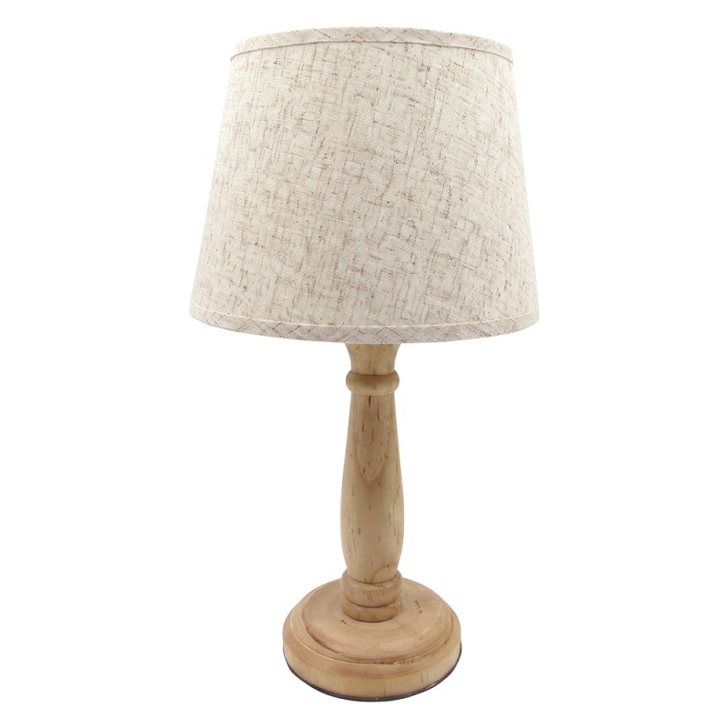 Clayre & Eef Tischlampe Braun Holz