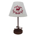 Clayre & Eef Lampe de table Marron Bois