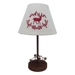 Clayre & Eef Lampe de table Marron Bois