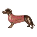 Clayre & Eef Dekorationsfigur Hund 60x17x35 cm Braun Kunststoff