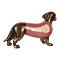 Clayre & Eef Dekorationsfigur Hund 60x17x35 cm Braun Kunststoff