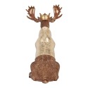 Clayre & Eef Statuetta decorativa Cervo 36x40x63 cm Marrone Plastica