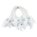 Clayre & Eef Decoration Christmas Garland White Plastic