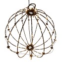 Clayre & Eef Pendant Lamp White Metal