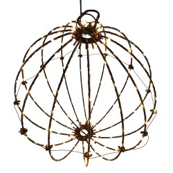 Clayre & Eef Pendant Lamp White Metal