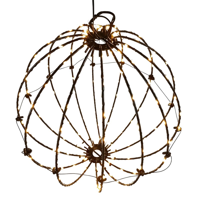 Clayre & Eef Pendant Lamp White Metal