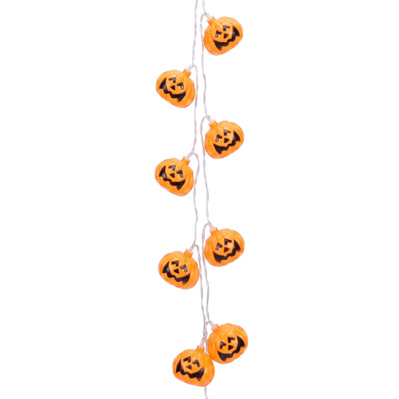 Clayre & Eef Decoration Christmas Garland Orange Plastic