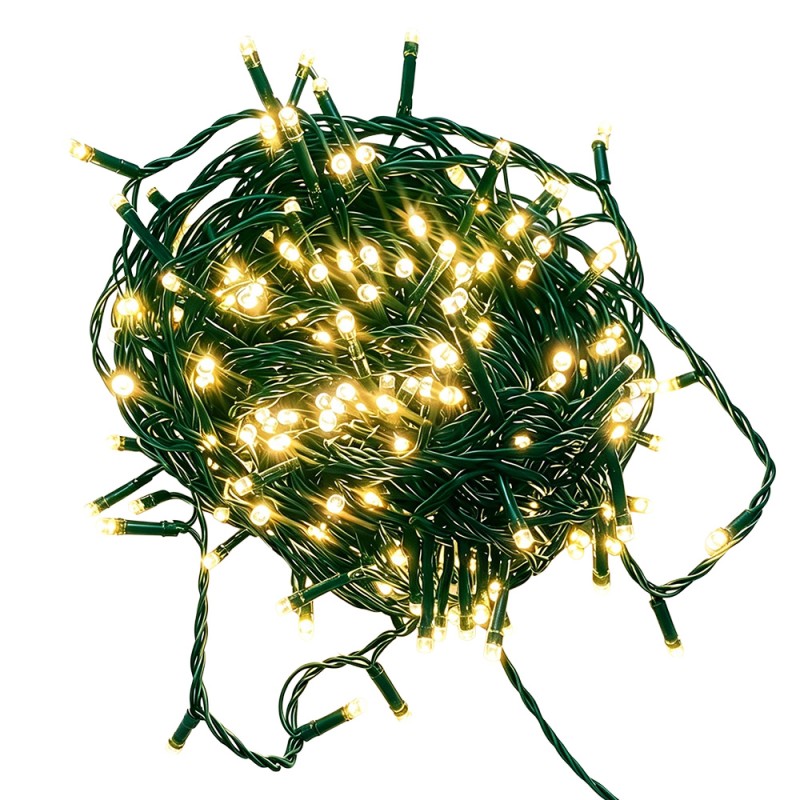 Clayre & Eef Decoration Christmas Garland White Plastic