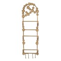 Clayre & Eef Portasciugamani 21x13x62 cm Color oro Metallo