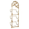 Clayre & Eef Portasciugamani 21x13x62 cm Color oro Metallo