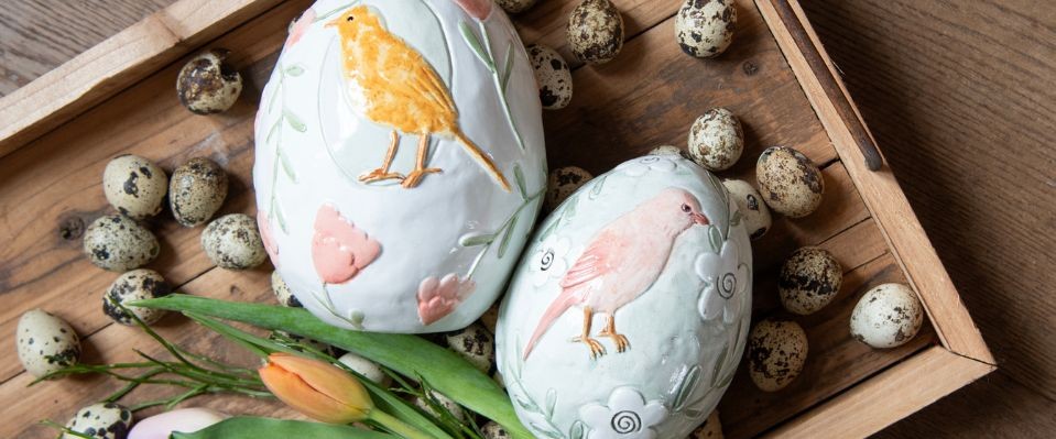 Clayre & Eef dekorative Eier online bestellen bei MilaTonie