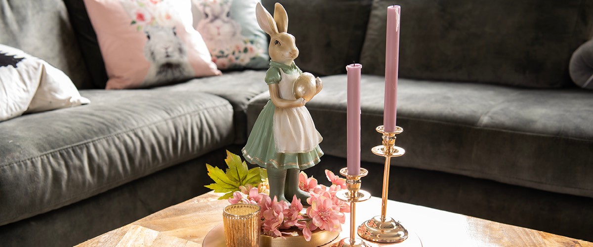 Order Clayre & Eef bunny figurines online at MilaTonie