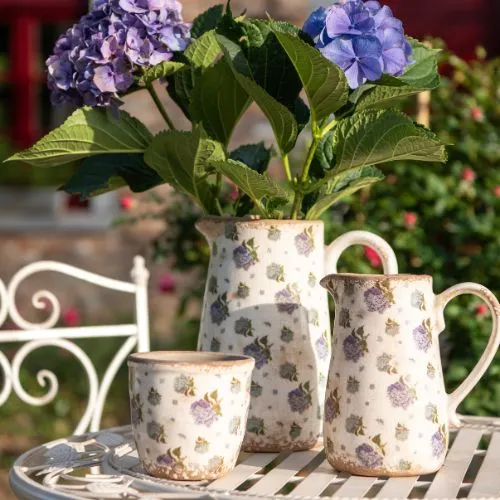 Pots de fleurs Pot de fleurs et décoration avec motif floral