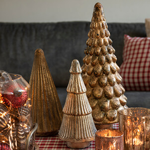 Petits sapins de Noël de table.