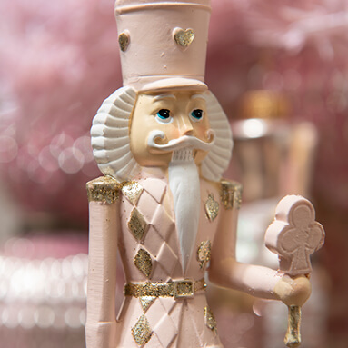 A pink nutcracker