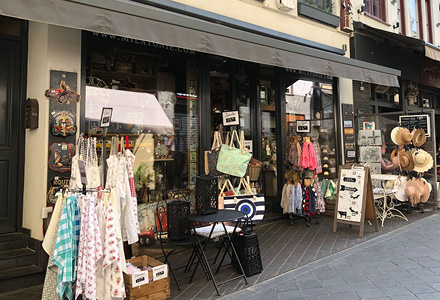 The front of the shop MilaTonie in Valkenburg on Muntstraat